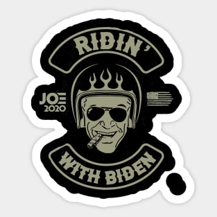 Ridin' With Biden American Motorcycle Rally Sticker
